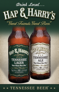 Tennessee Lager and Ale side by side on poster